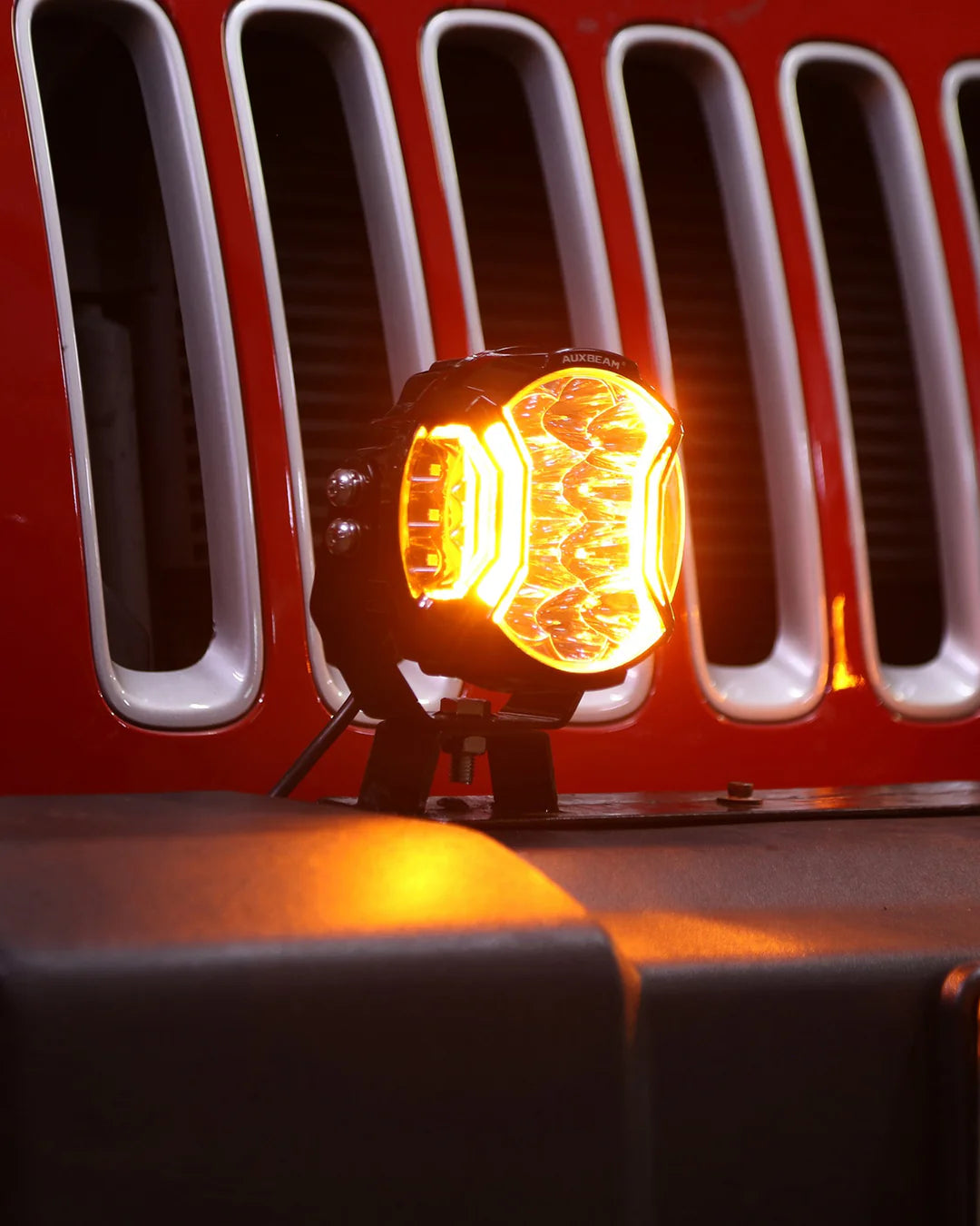 Auxbeam V-ULTRA SERIES | 5 INCH 172W LED SIDE SHOOTER WHITE POD LIGHTS WITH AMBER DRL