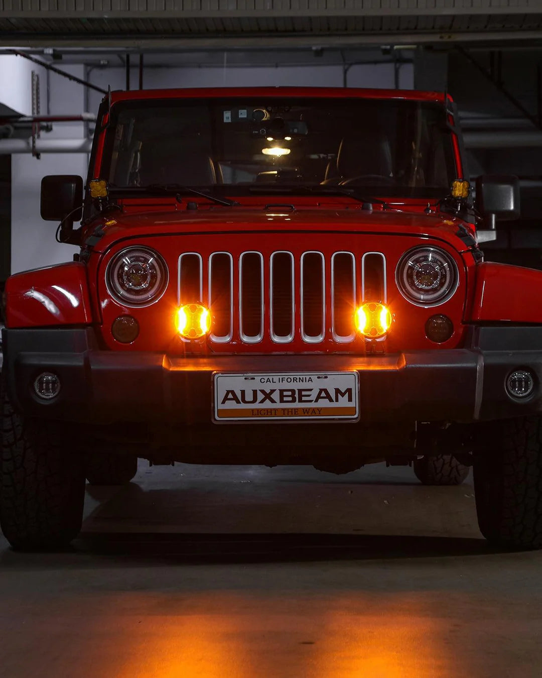 Auxbeam V-ULTRA SERIES | 5 INCH 172W LED SIDE SHOOTER AMBER POD LIGHTS WITH AMBER DRL