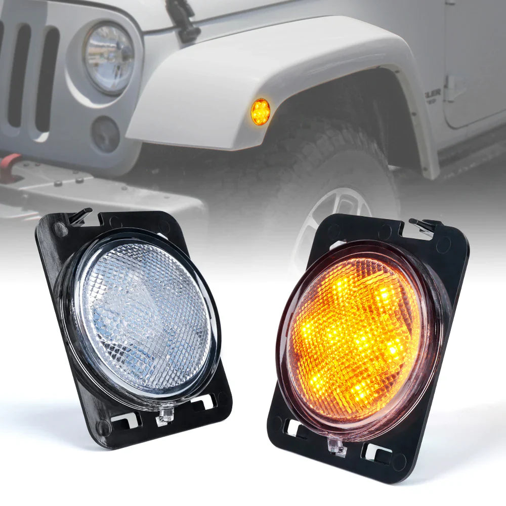 JKB JK Light White Fender Turn Signal (Set of 2)