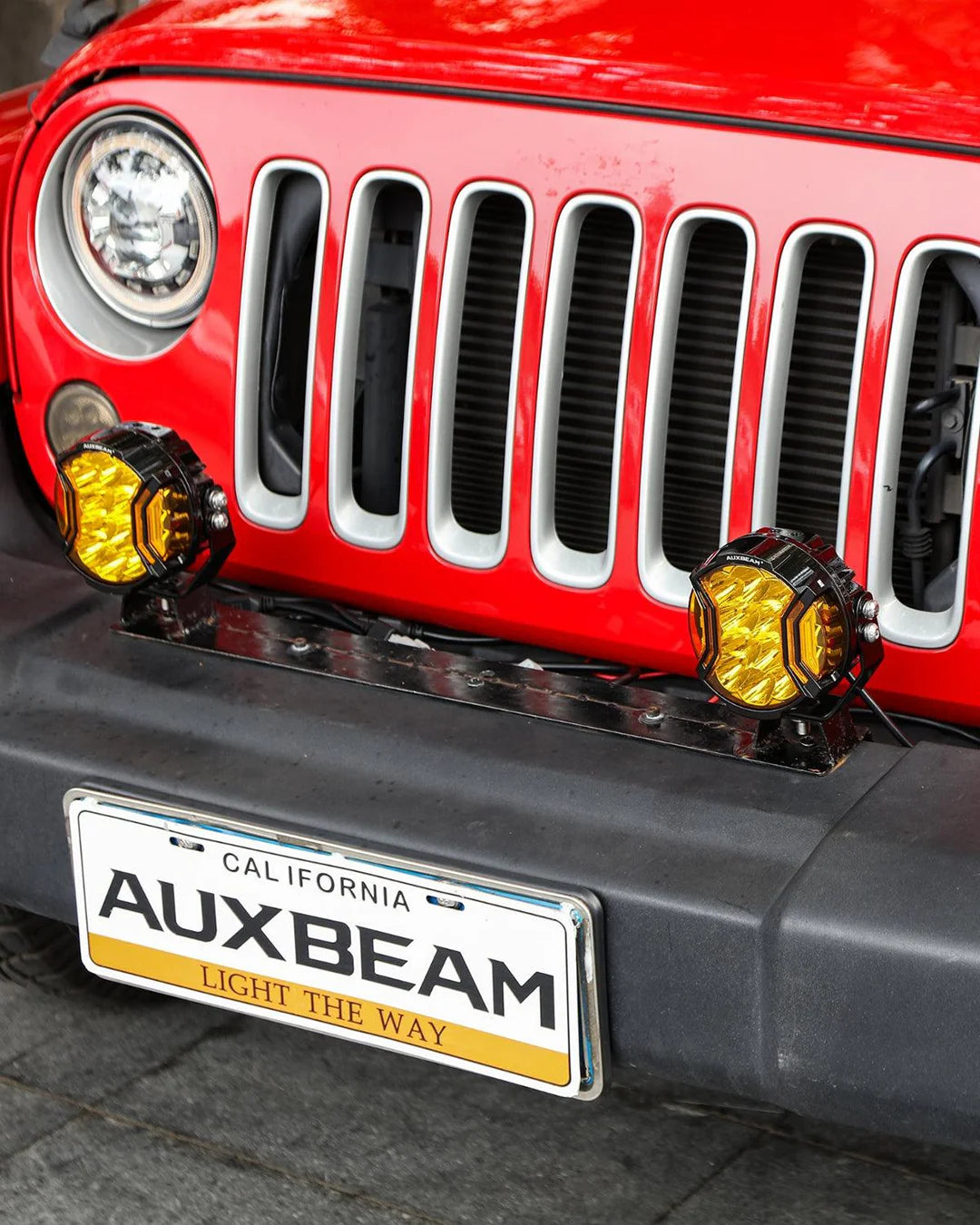Auxbeam V-ULTRA SERIES | 5 INCH 172W LED SIDE SHOOTER AMBER POD LIGHTS WITH AMBER DRL