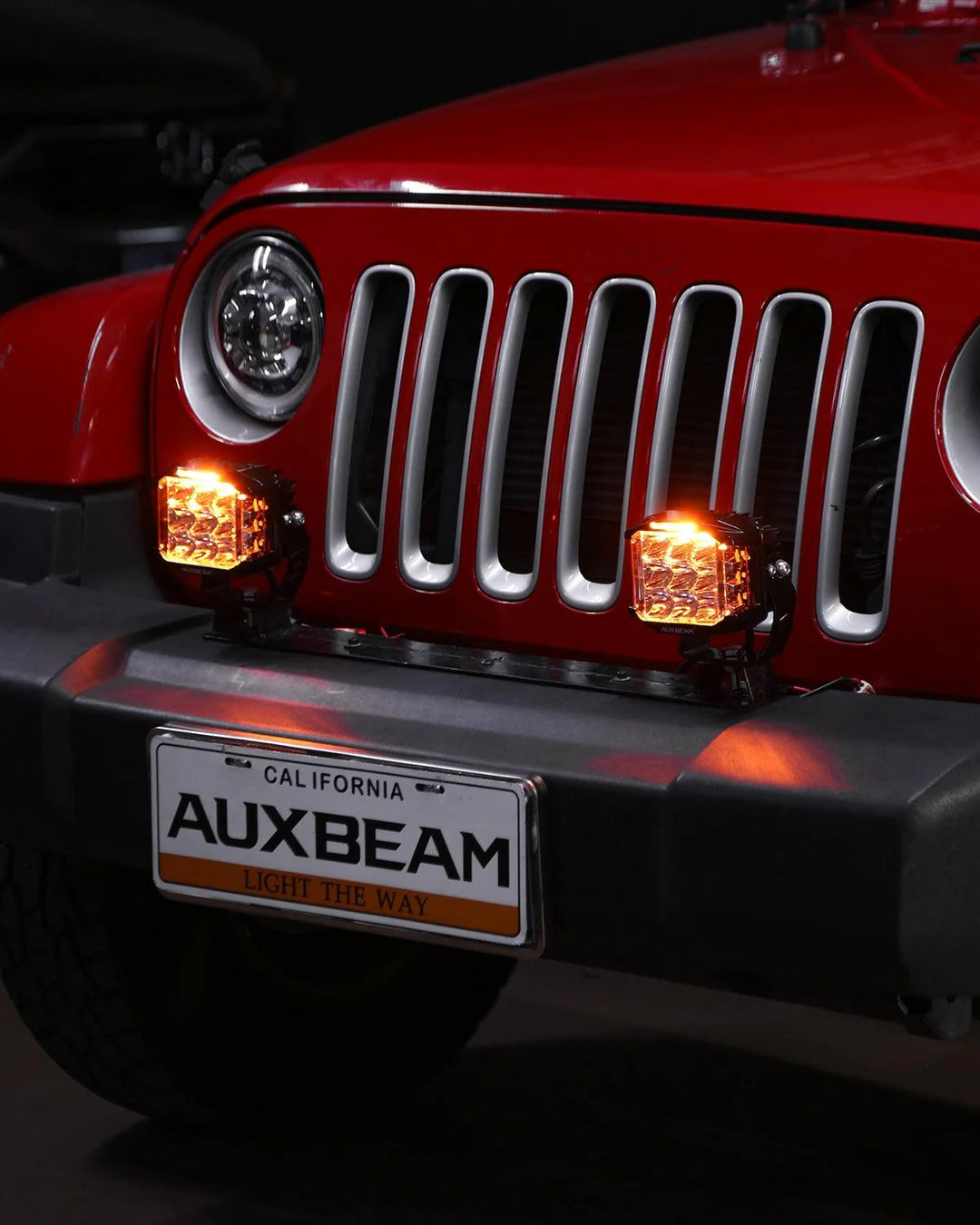 Auxbeam V-MAX SERIES | 5 INCH 168W 16440LM COMBO BEAM SIDE SHOOTER LED ROUND POD LIGHTS WITH AMBER DRL
