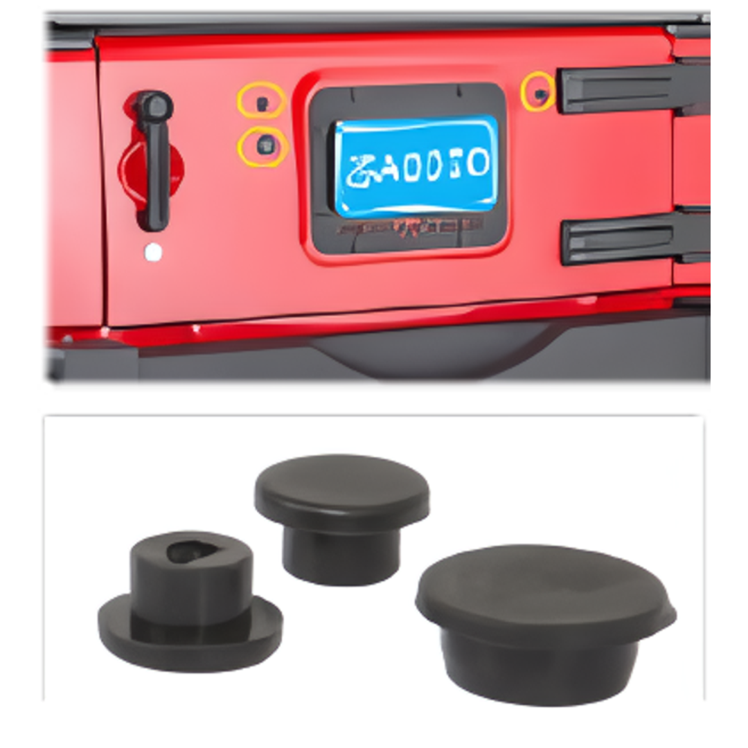 JKB JK Tailgate Tire Delete Plugs (Set of 3)