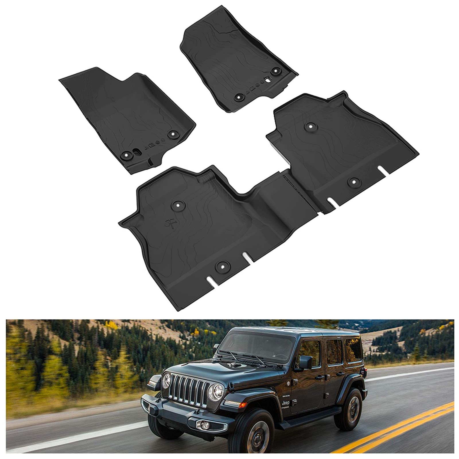 JKB JL-4DR Floor Mats Set