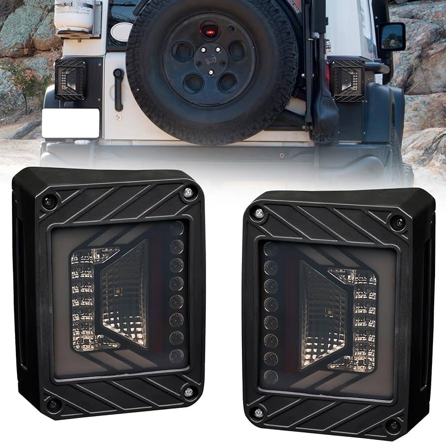 JKB JK Blacked-Out Arrow Design Tail Lights