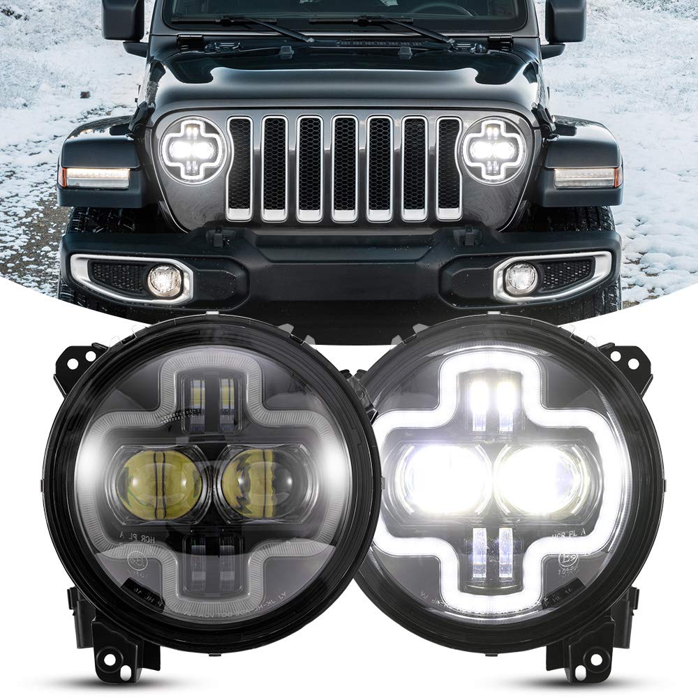 JKB JL and JT OEM Facelift Inspired Design Dual Loop Headlights