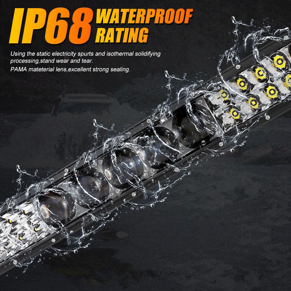 Auxbeam NEW 52 INCH 5D-PRO SERIES 55000LM SPOT BEAM OFF ROAD LED LIGHT BAR