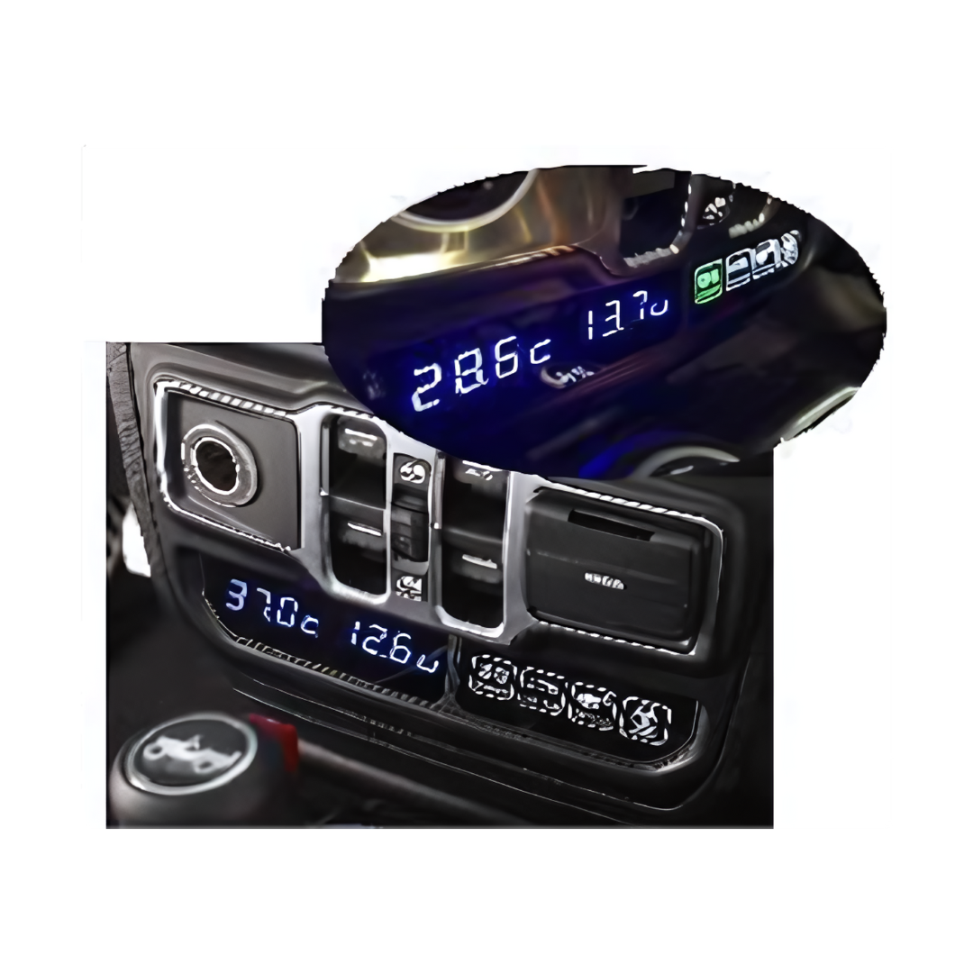 JKB JL and JT 4-Channel Touch Button Switches with Voltage and Temperature Gauge