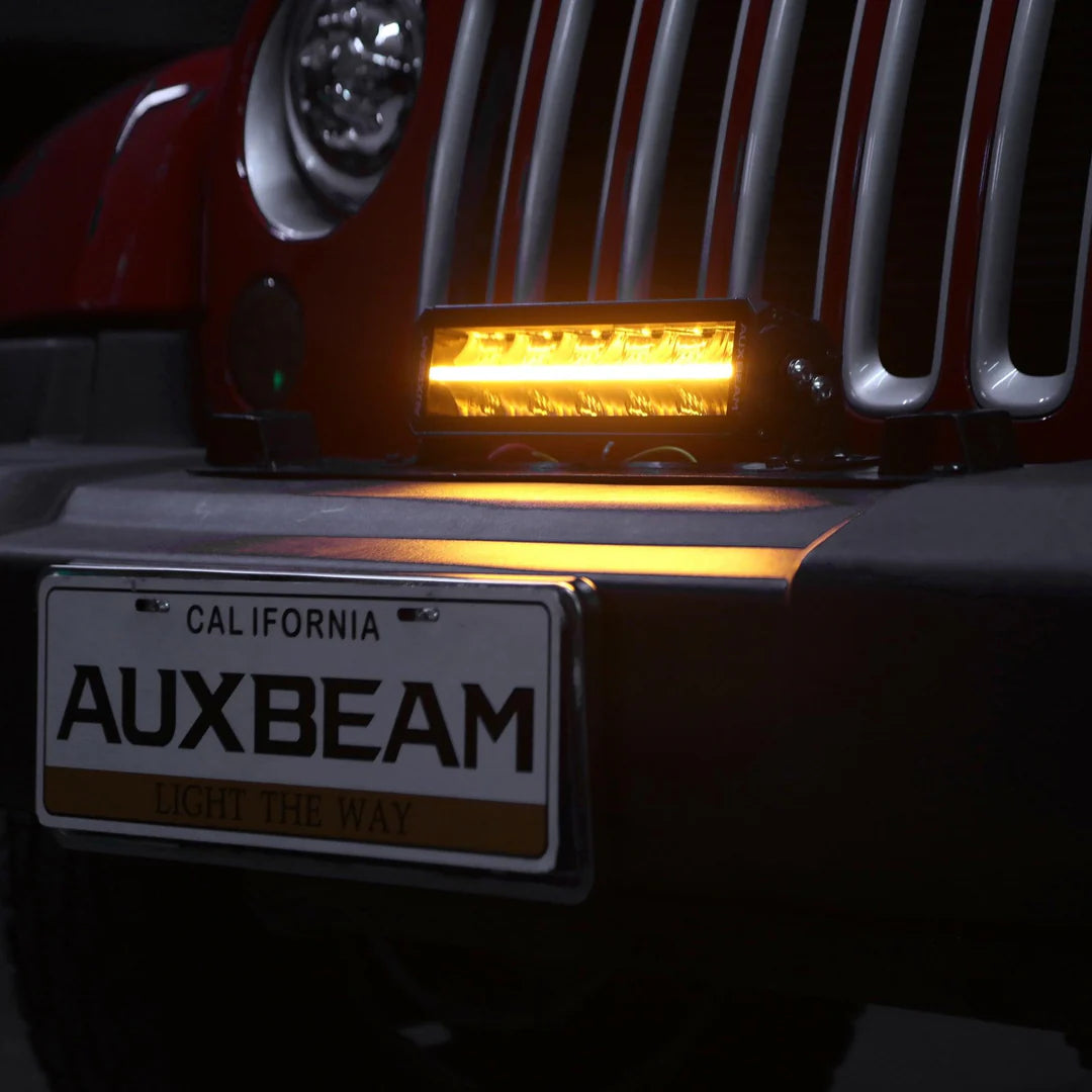 Auxbeam SP-DRL SERIES 12 INCH 68W 7440LM SINGLE ROW OFF ROAD LED LIGHT BAR WITH AMBER&WHITE DRL