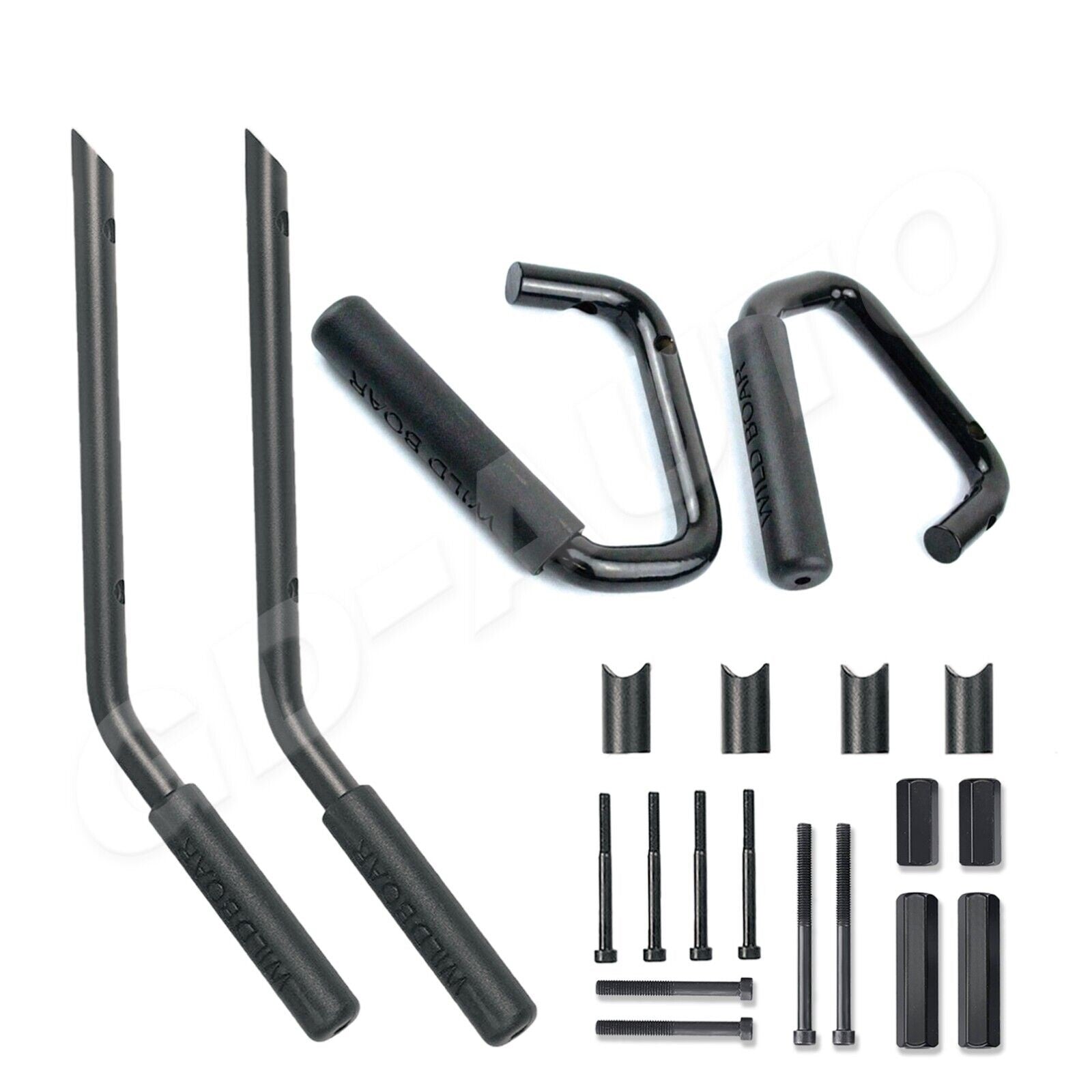 JKB JK-4DR Wild Boar-Design Aluminum Roll Bar Handle (Set of 4)