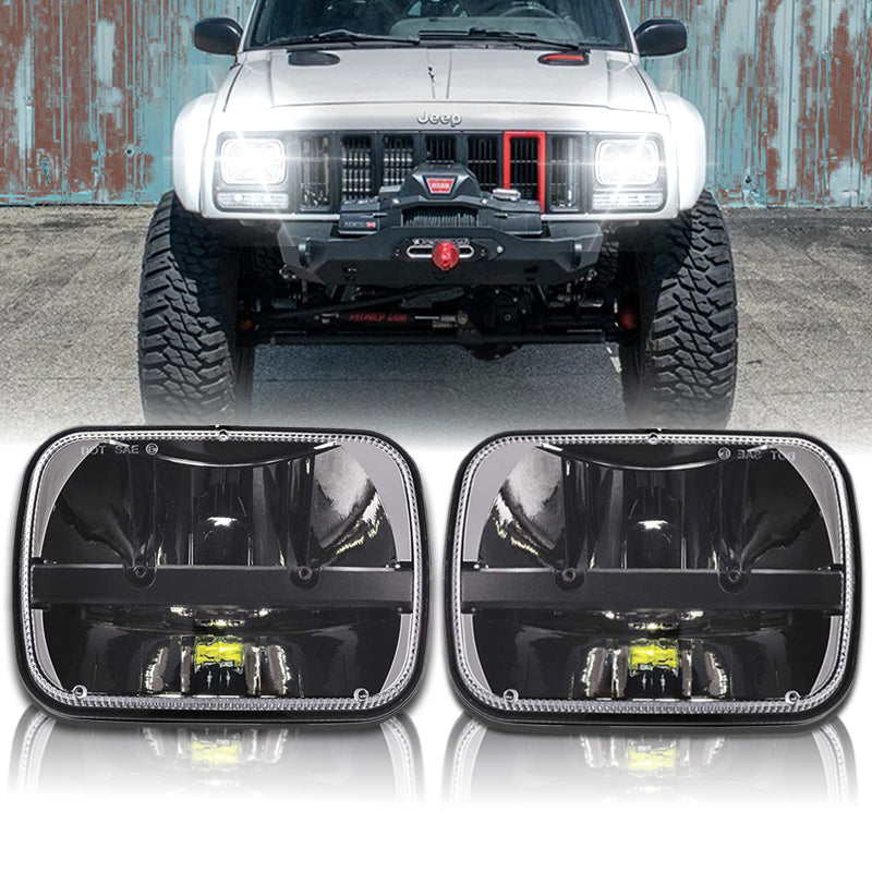 JKB YJ Square Headlights - Model 2