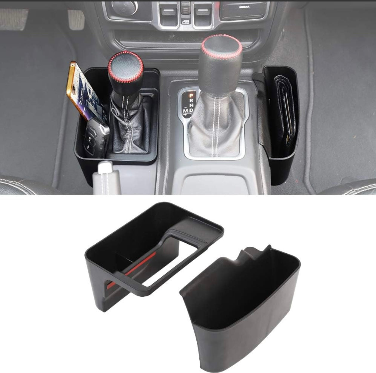 JKB JL Gear Shift Console Side STorage Box