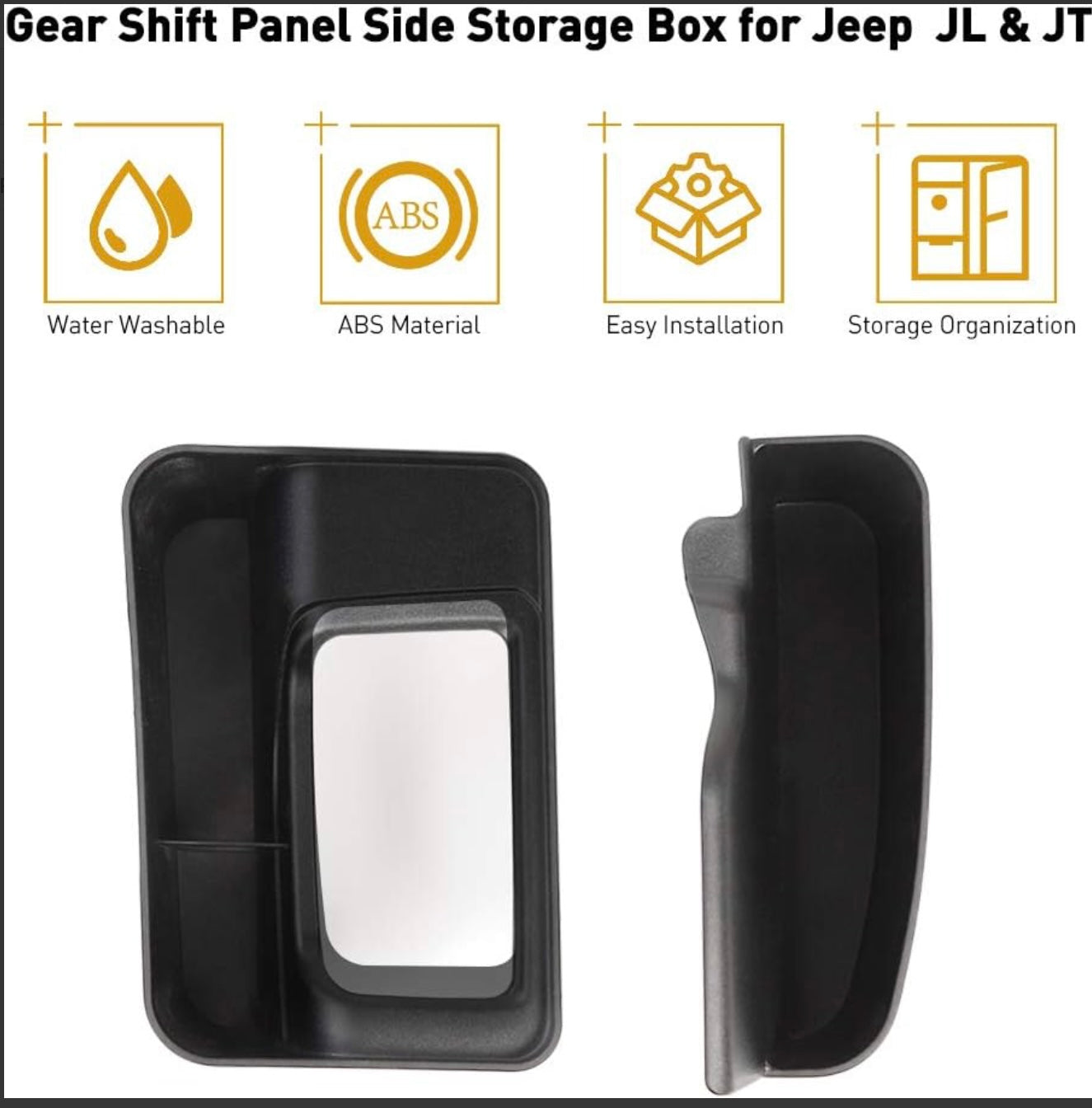 JKB JL Gear Shift Console Side STorage Box
