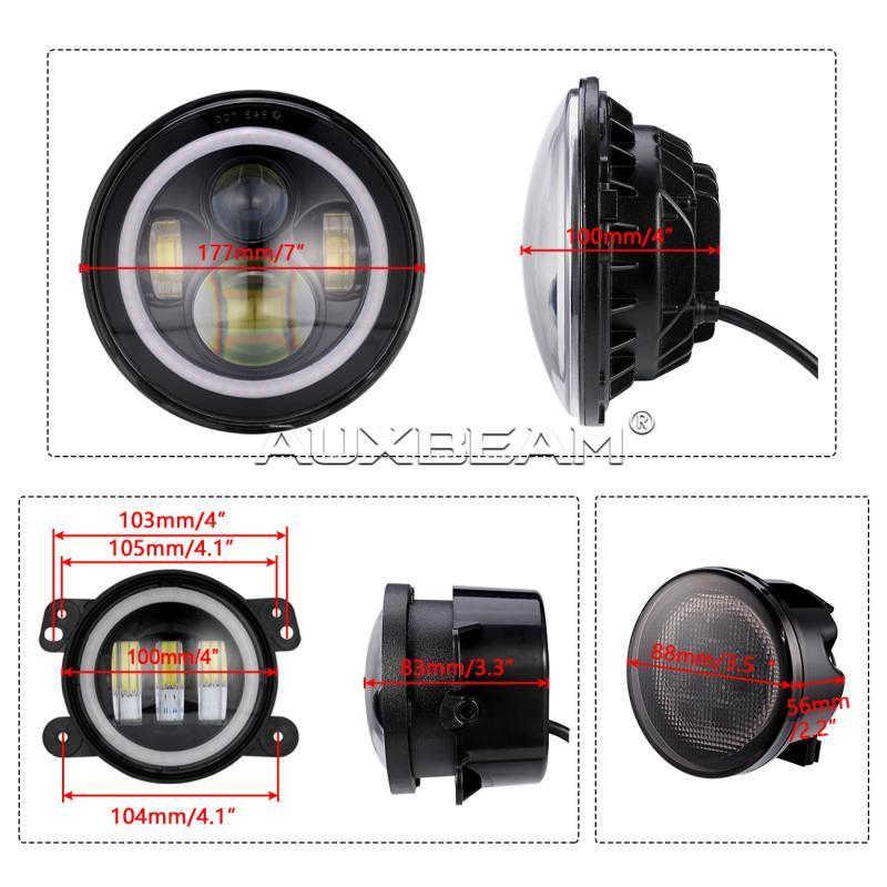 Auxbeam JK (6PCS/SET) LIGHT + FOG LIGHTS + TURN SIGNALS