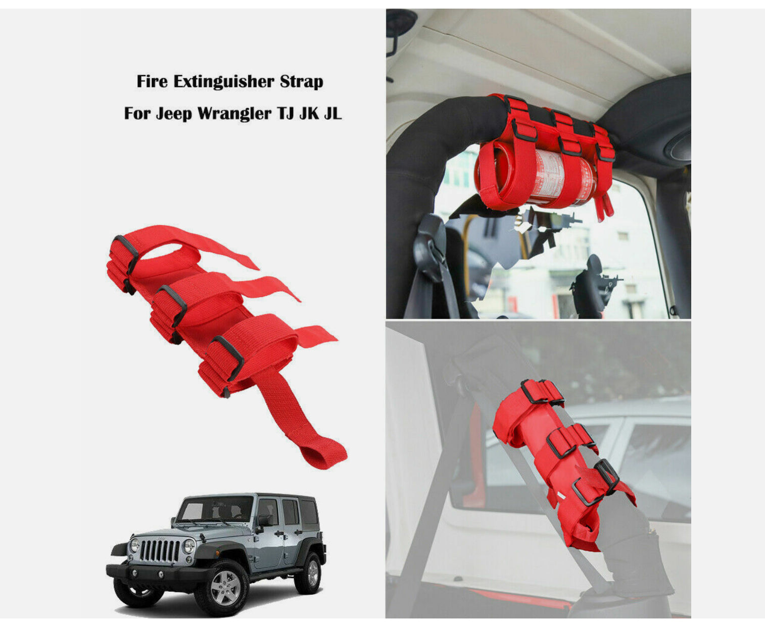 JKB Fire Extinguisher Holder (Red)