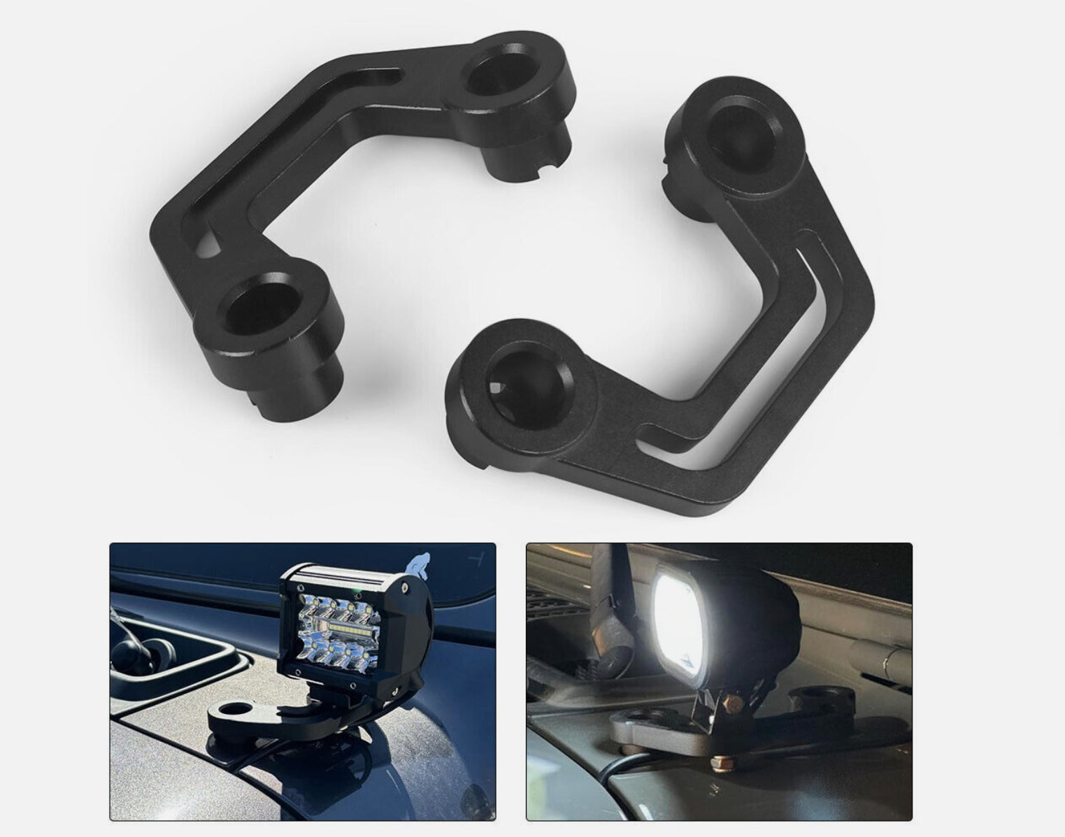JKB JL A-Pillar Windshield Light Mount