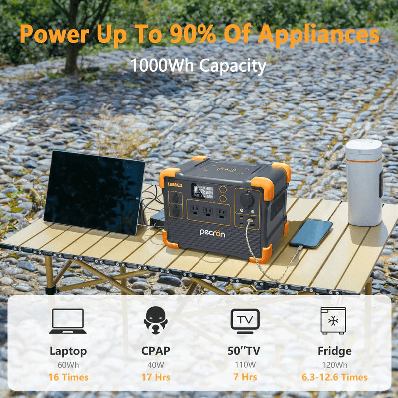 Pecron 200W / 1000Wh Portable Power Station