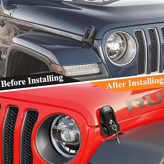 JKB JL Hood Lock Latches (with key)