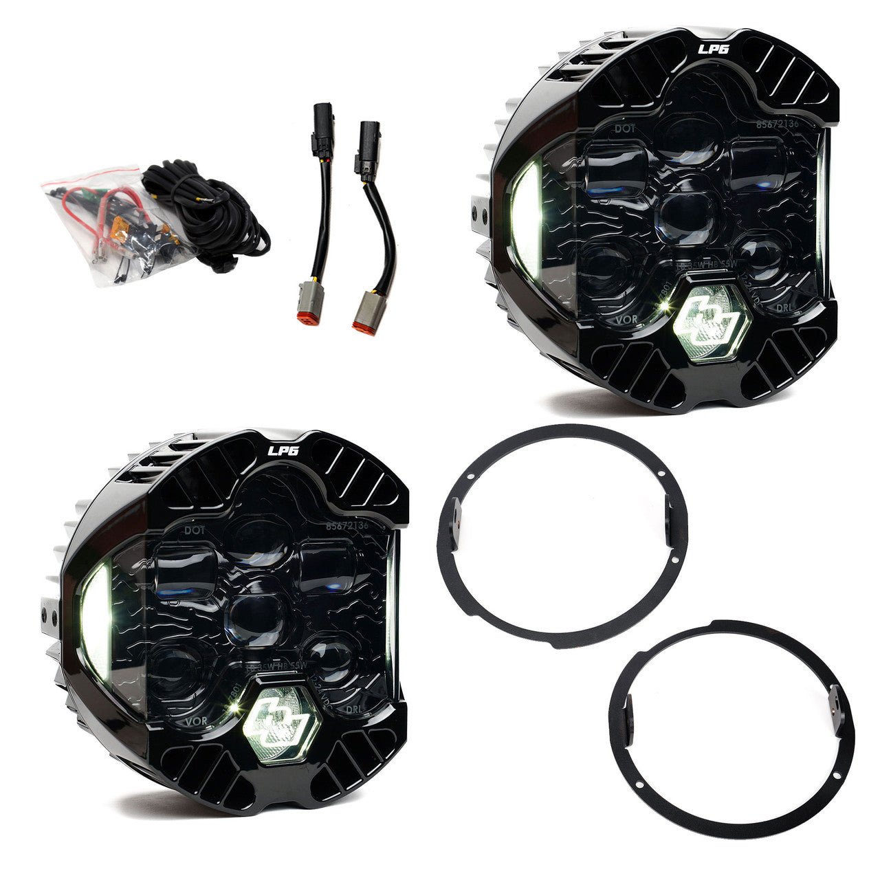 Baja Designs JK DOT LP6 LED HEADLIGHT KIT 2007-2018 NOTE : Will not work for the 2017-2018 Saraha/Rubicon trim levels with LED headlights