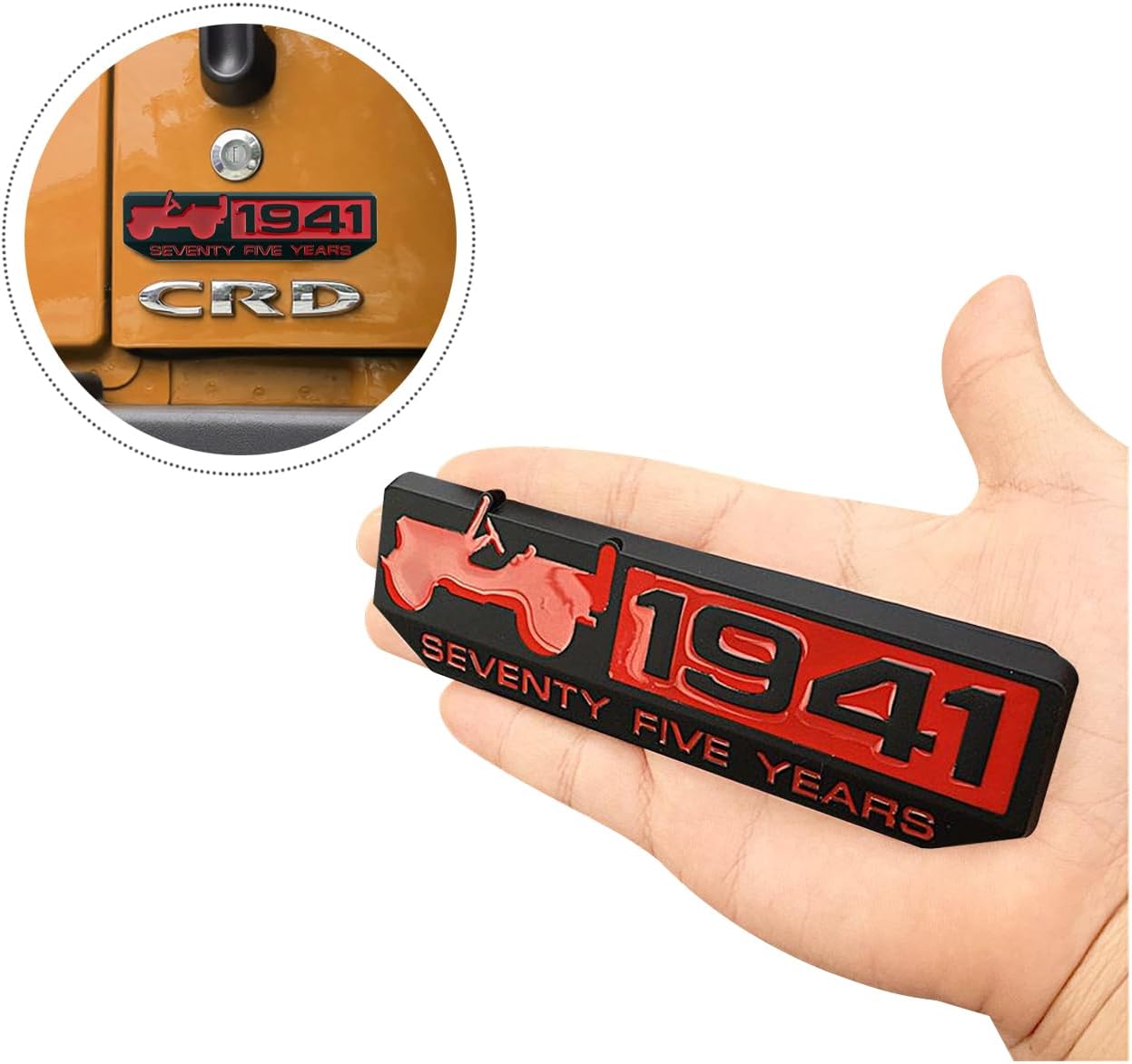 JKB 1941-75 Years Anniversary Badge Emblem Car Stickers Deca