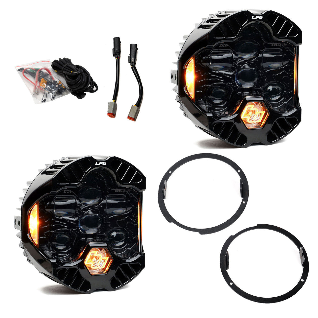 Baja Designs JK DOT LP6 LED HEADLIGHT KIT 2007-2018 NOTE : Will not work for the 2017-2018 Saraha/Rubicon trim levels with LED headlights