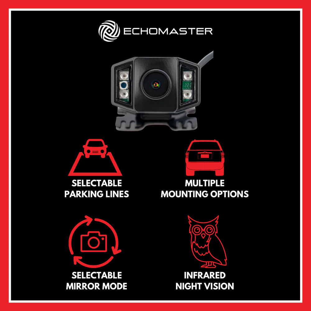 Stinger JK AHD Night Vision Backup Camera with Spare Tire Mount 07-18