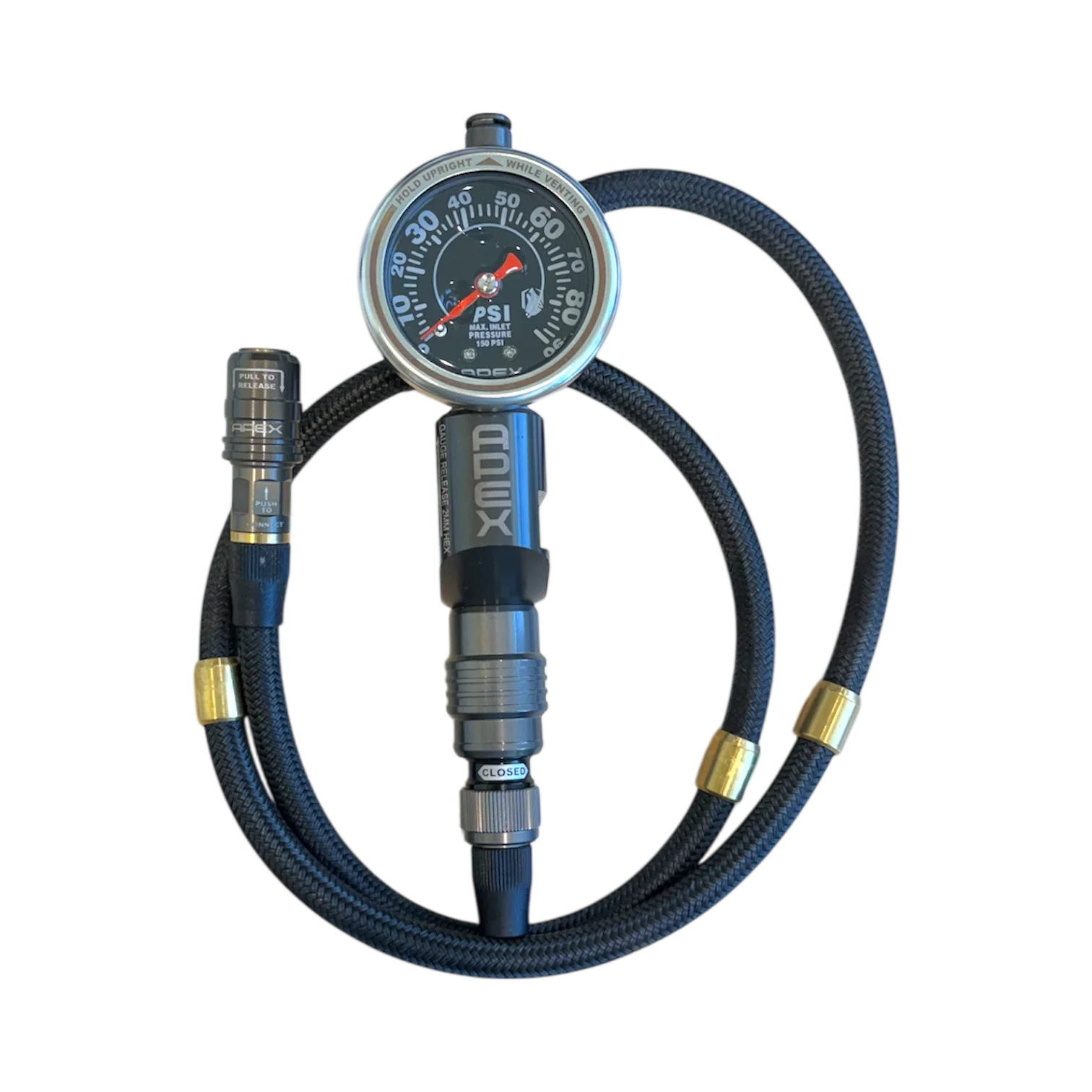 Apex Precision Tire Inflator (PTI) 90PSI w / Push On Chuck