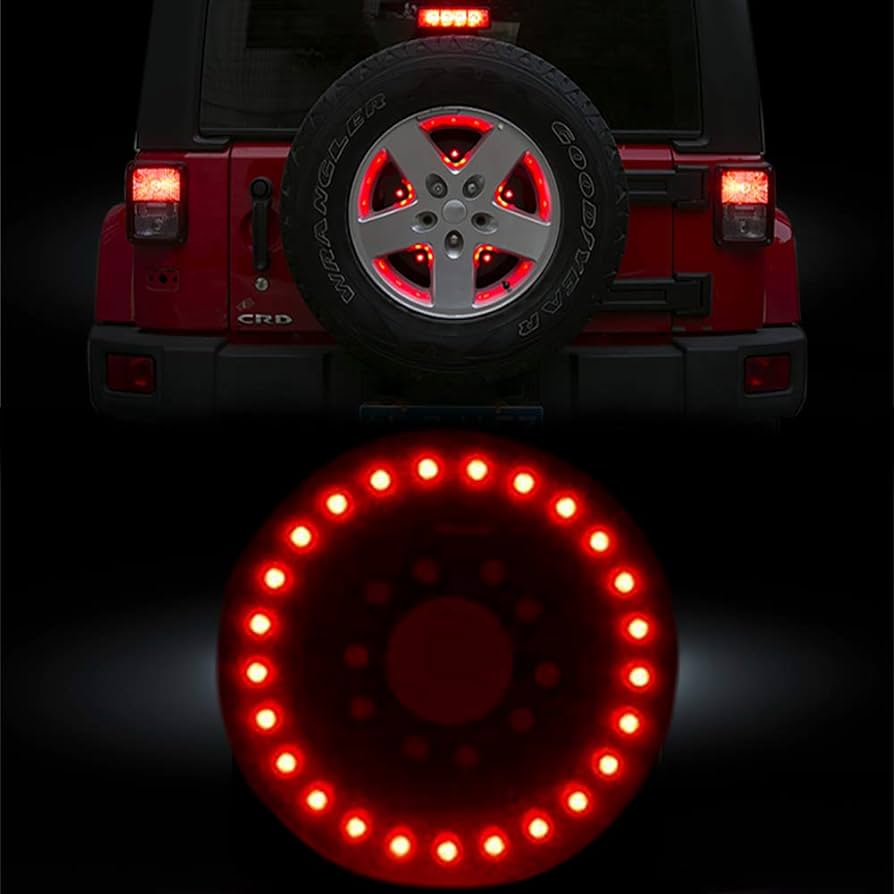 JKB Round Spare Tire (Tire Carrier) LED Light