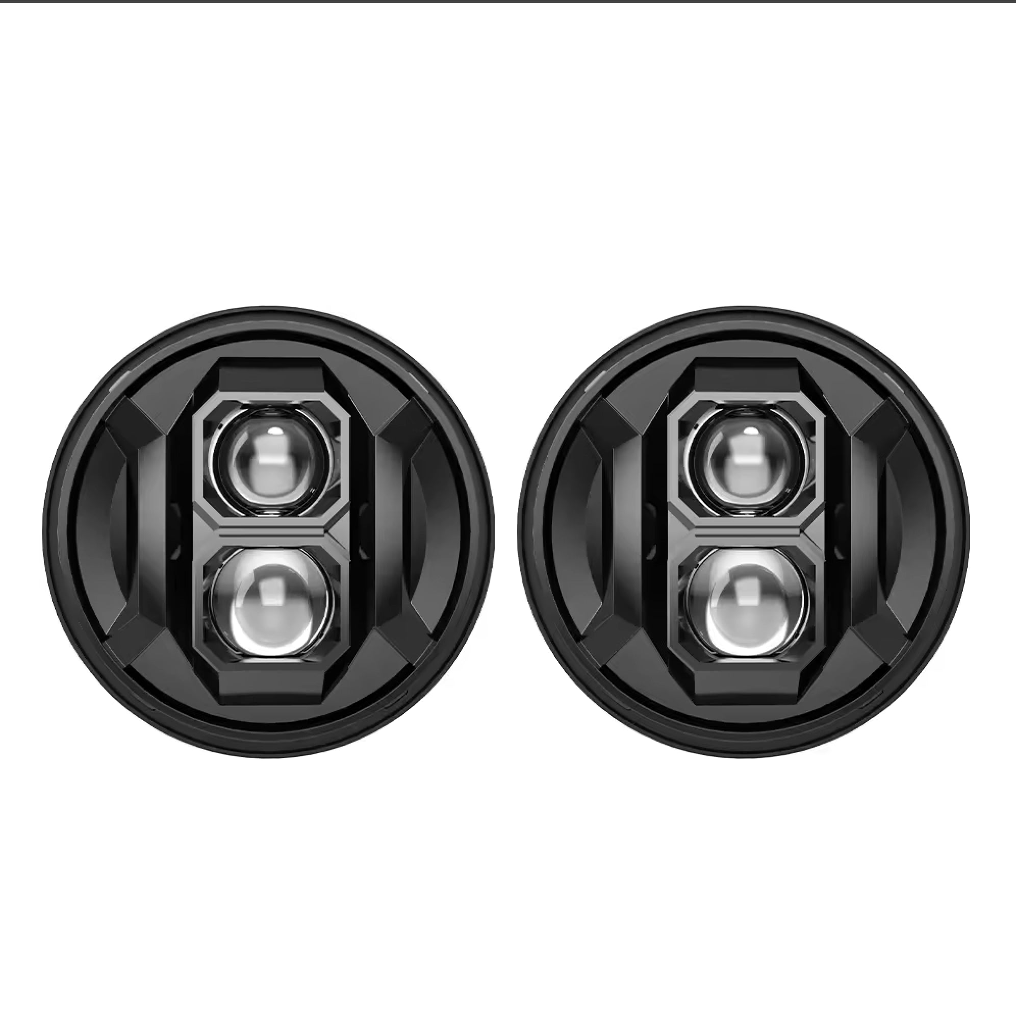 JKB JK Dual Loop Circular Design Headlights