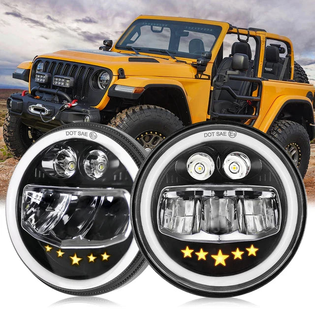 JKB JK 5-Star Dual Dots Headlights LQ
