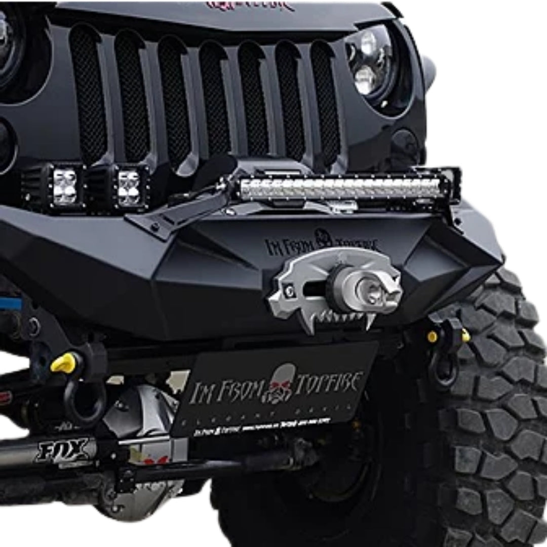 JKB JK Topfire-Design Front Bumper (Without the Bracket and LED Bar)
