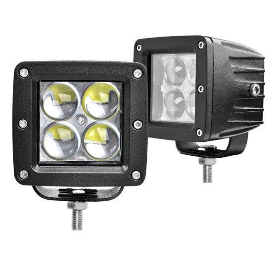 JKB 3 Inch HQ 4D Squared LED Lights
