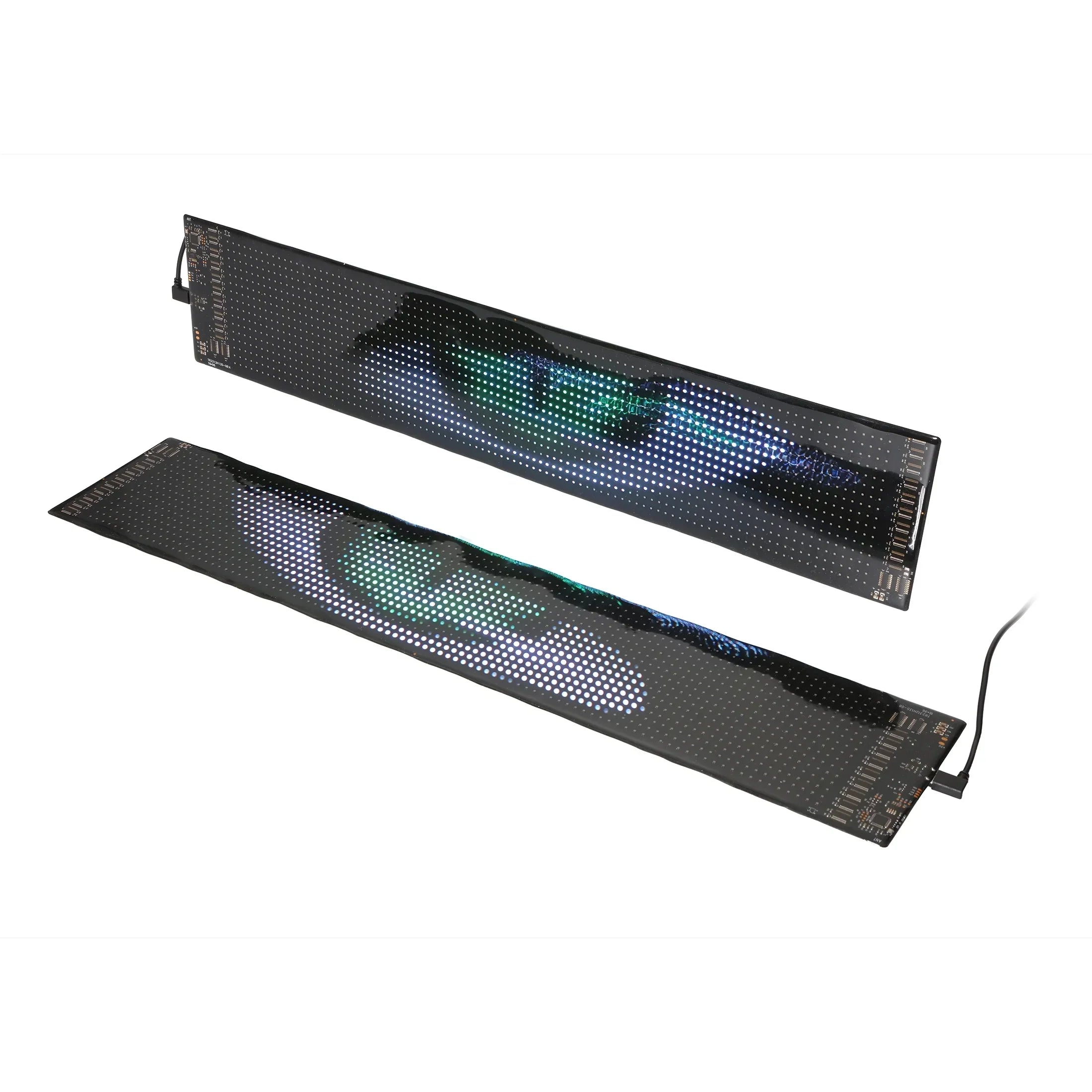 Auxbeam TWO-PACK 23.42X4.72IN DEVIL'S EYE ATMOSPHERE LIGHT - FLEXIBLE PROGRAMMABLE USB CAR LED SCREEN FOR WINDSHIELD, APP CONTROL