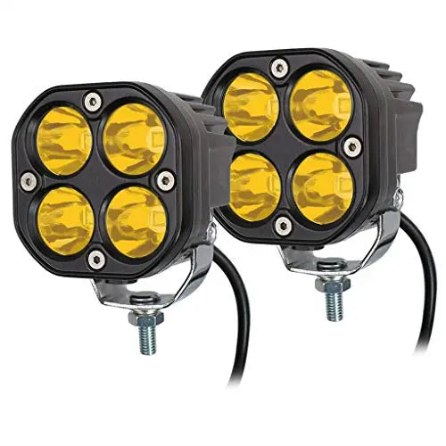 JKB 3 Inch Yellow Round LED