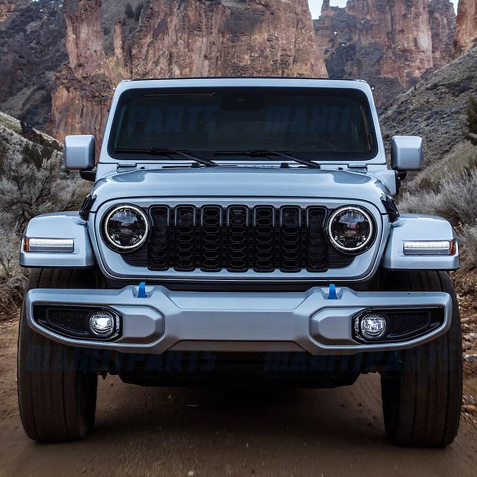 JKB JL and JT 2024+ Facelift Front Grille (With Lock Hole)