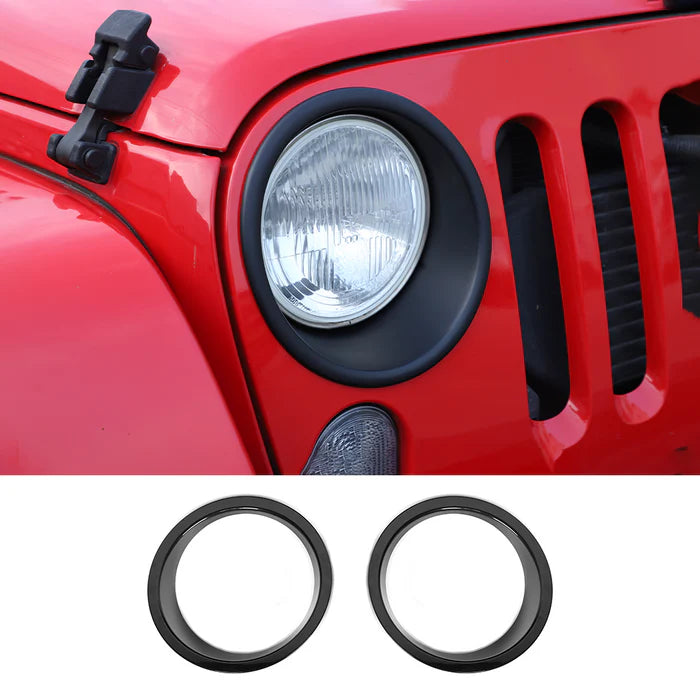 JKB JK   BIRD BLACK CIRCLE OF HEAD LAMP FOR WRANGLER JK 2007-2017