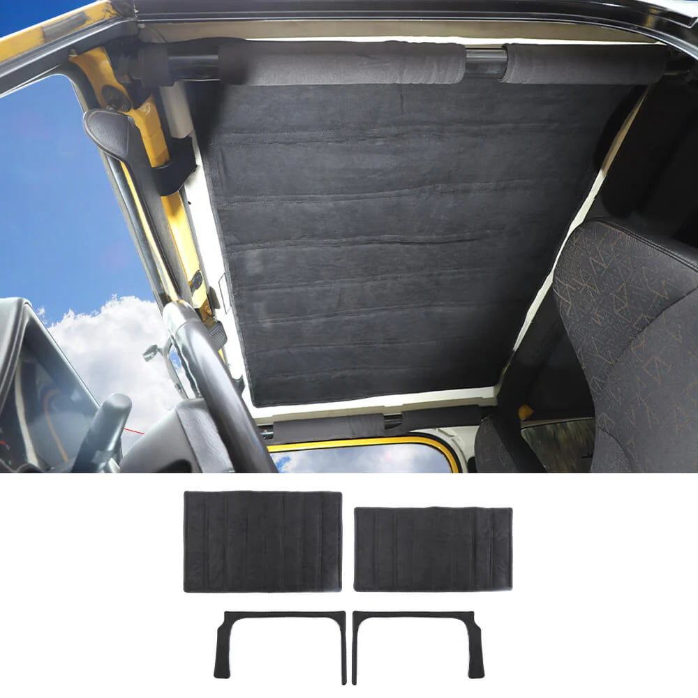 JKB YJ and TJ  TOP AND REAR WINDOW INSULATION COTTON FOR JEEP WRANGLER TJ 97-06