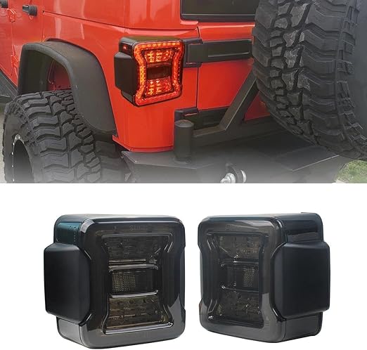 JKB JK  Blacked-Out OEM Facelift Design Tail Lights (JK to JL)