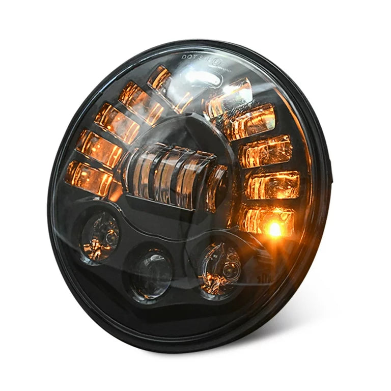 JKB JK  Three Lines and Three Dots Headlights with Orange and White DRL