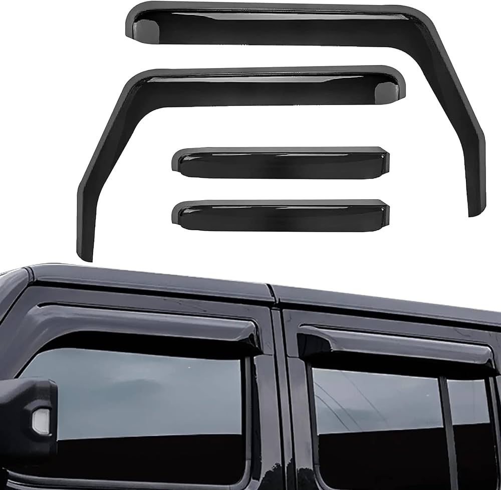 JKB JL and JT-4DR Window Visors Set