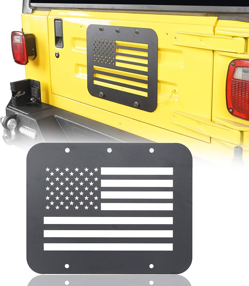 JKB JK  USA Flag Spare Tire Delete
