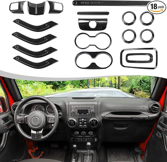 JKB JK  18 Pcs Full Set Interior Decoration Trim Kit
