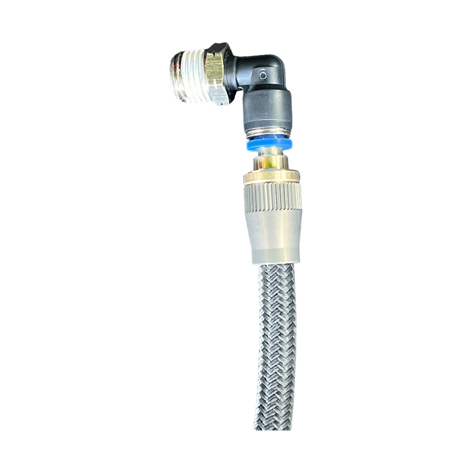 Apex JK, JL, and JT   APEX BRAIDED 3/8" HOSE TO 1/4" PUSH TO CONNECT FITTING