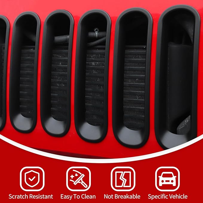 JKB JK  Matte Black Circle Insert Grille