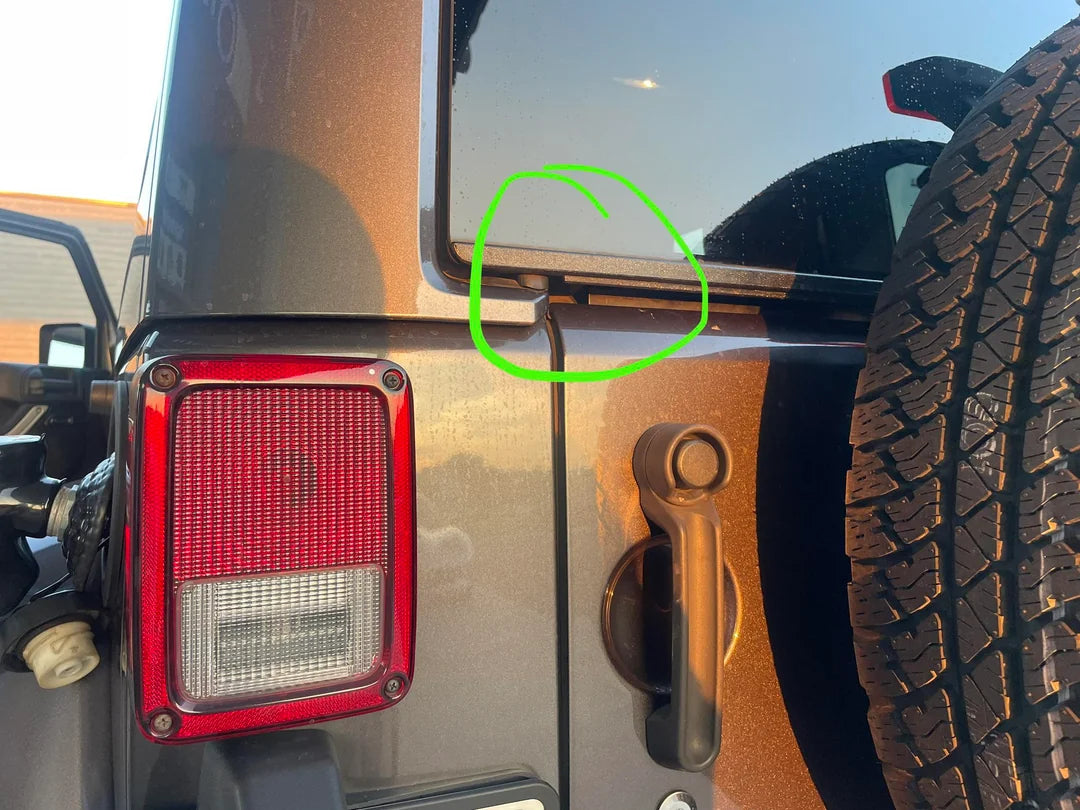 JKB JK  Rear Window Rubber Strip and Sealing Kit