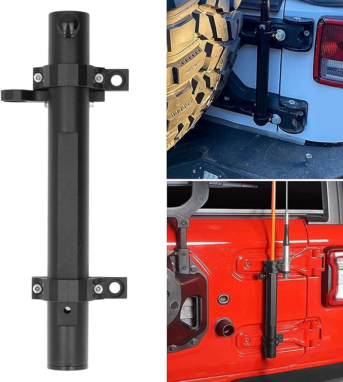 JKB JK  Aluminum Antenna Mount Tailgate Hinge Mount