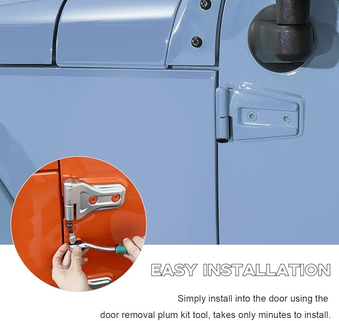 Amazon JK  8 PCS Car Door Hinge Nuts Replacement, Door Hinge Screws Nuts Compatible