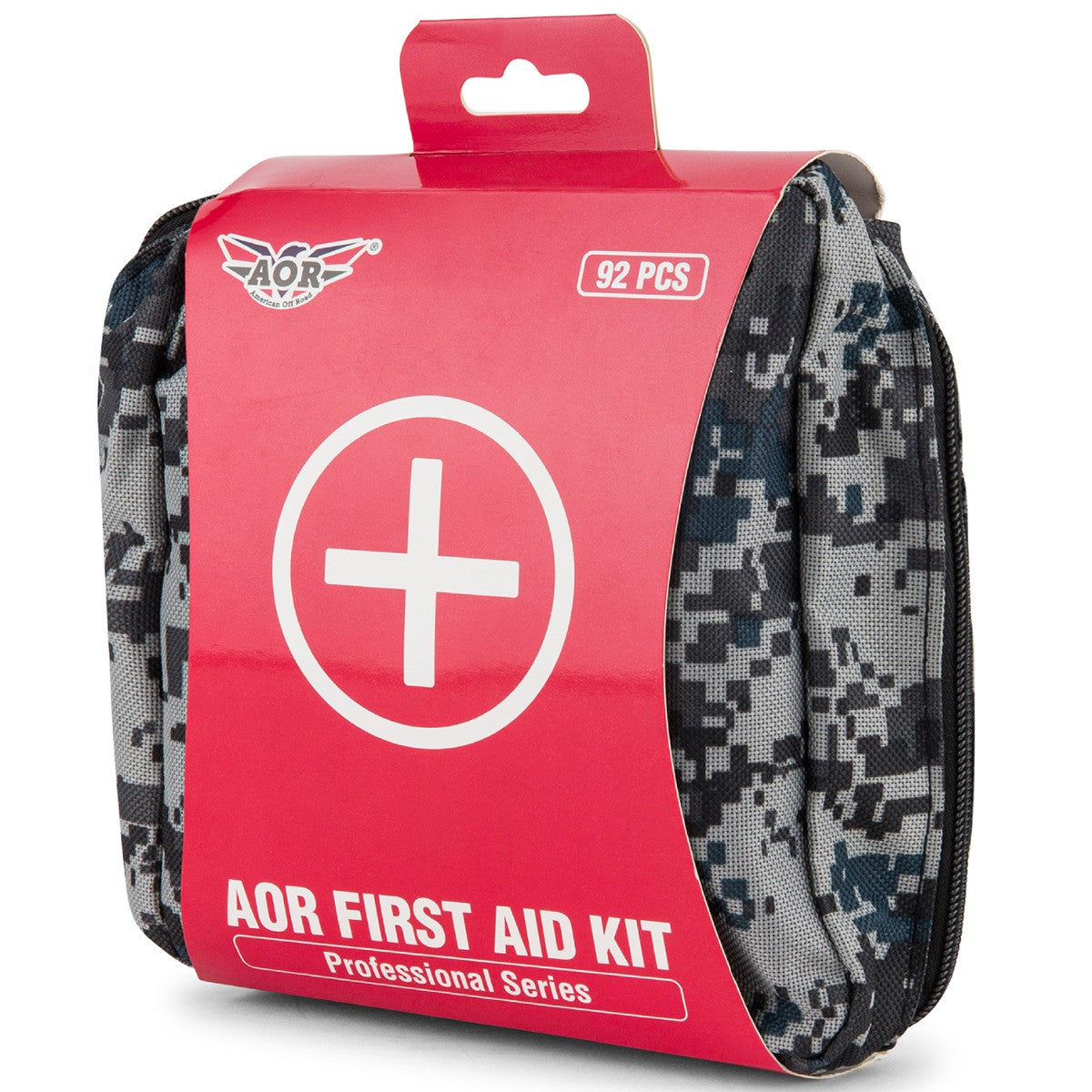 AOR  American Off Road Survivor Comprehensive Premium First Aid Kit Emergency Medical Kit for Trucks, Cars, Camping, Office and Sports and Outdoor Emergencies Portable Kit - 92 Piece Set