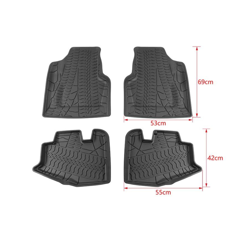 JKB TJ-4DR Floor Mat Sets