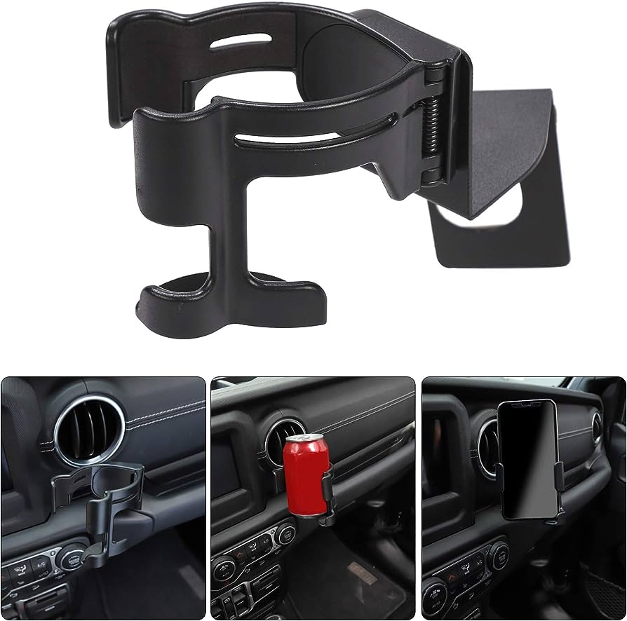 JKB JL  Passenger Side Cup and Phone Holder