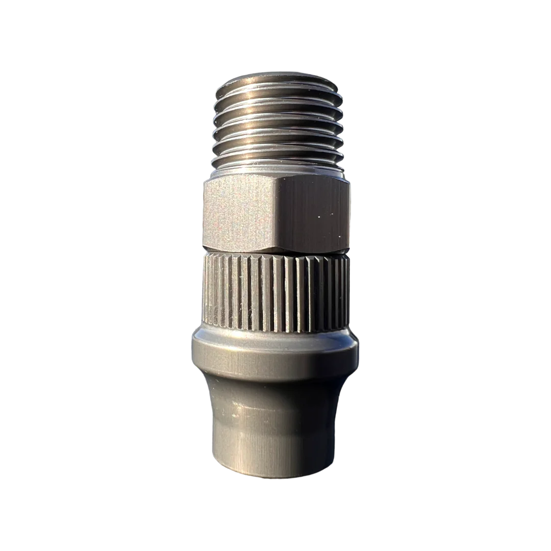 Apex  CRS Hose End Fitting - 3/8" 10 to 1/4" NPT W/ Cover Nut